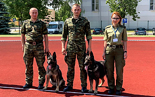 Na co dzień ochraniają polską granicę. Psy i ich przewodnicy spotkali się międzynarodowych zawodach na Litwie